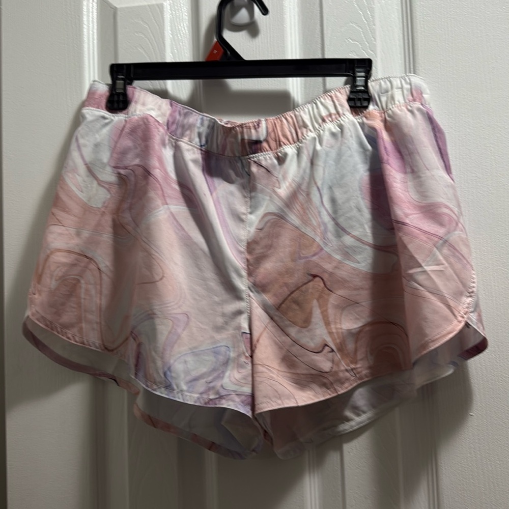 Marble Tye Dye Old Navy workout short size large
